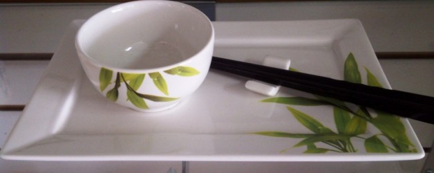 Vajilla Tipo Japonés Floral